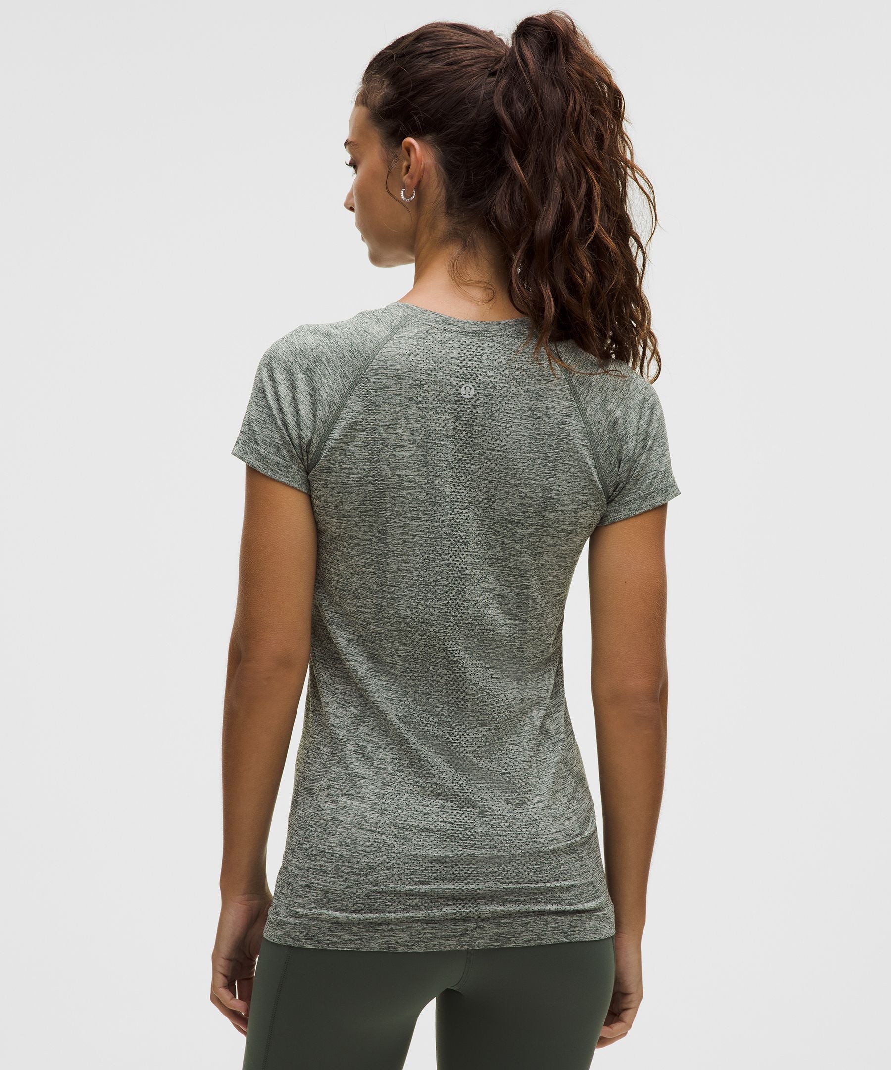 Lululemon Swiftly Tech Short-Sleeve Shirt 2.0 *Hip Length Rainforest Green/Light Ivory