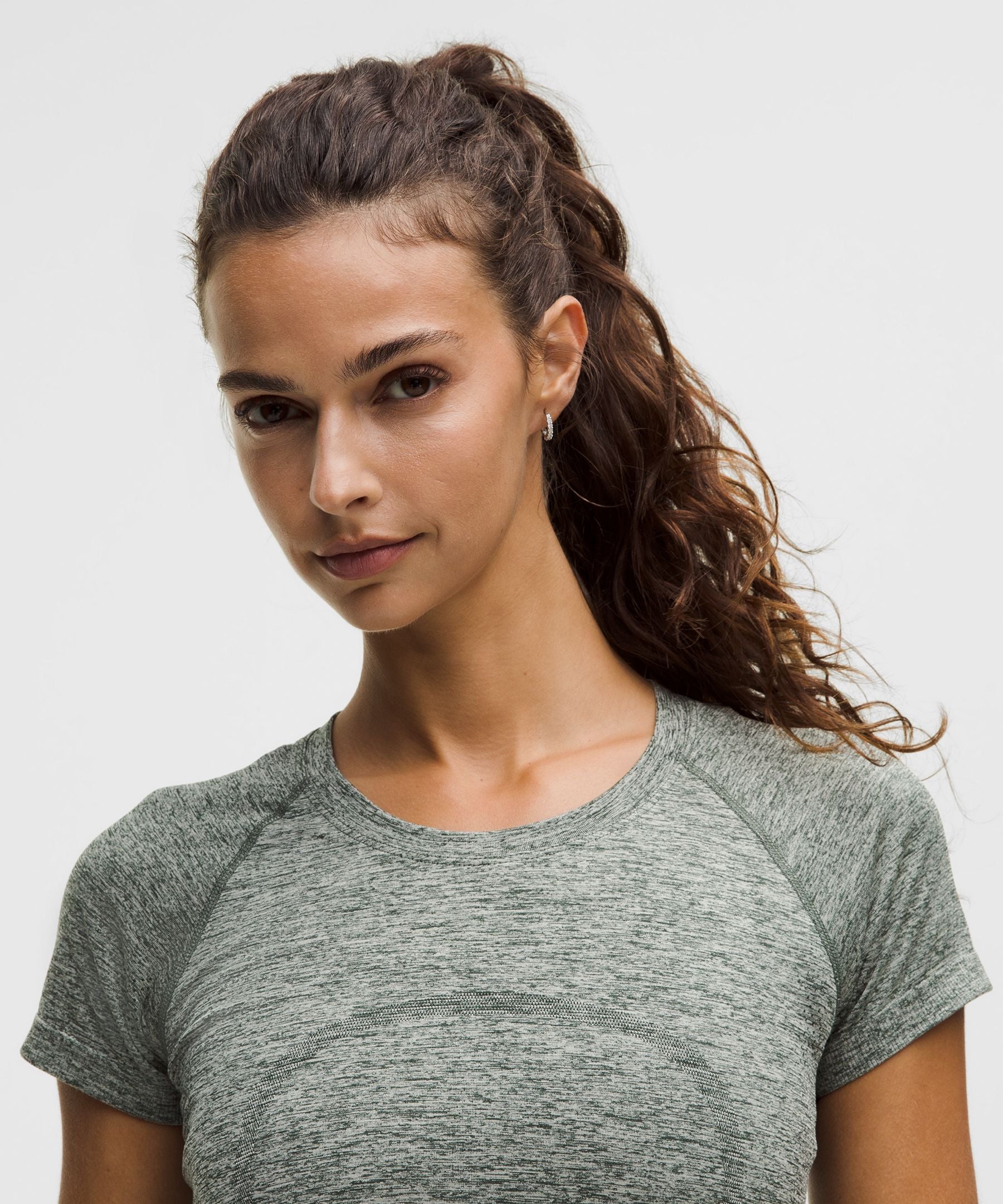 Lululemon Swiftly Tech Short-Sleeve Shirt 2.0 *Hip Length Rainforest Green/Light Ivory