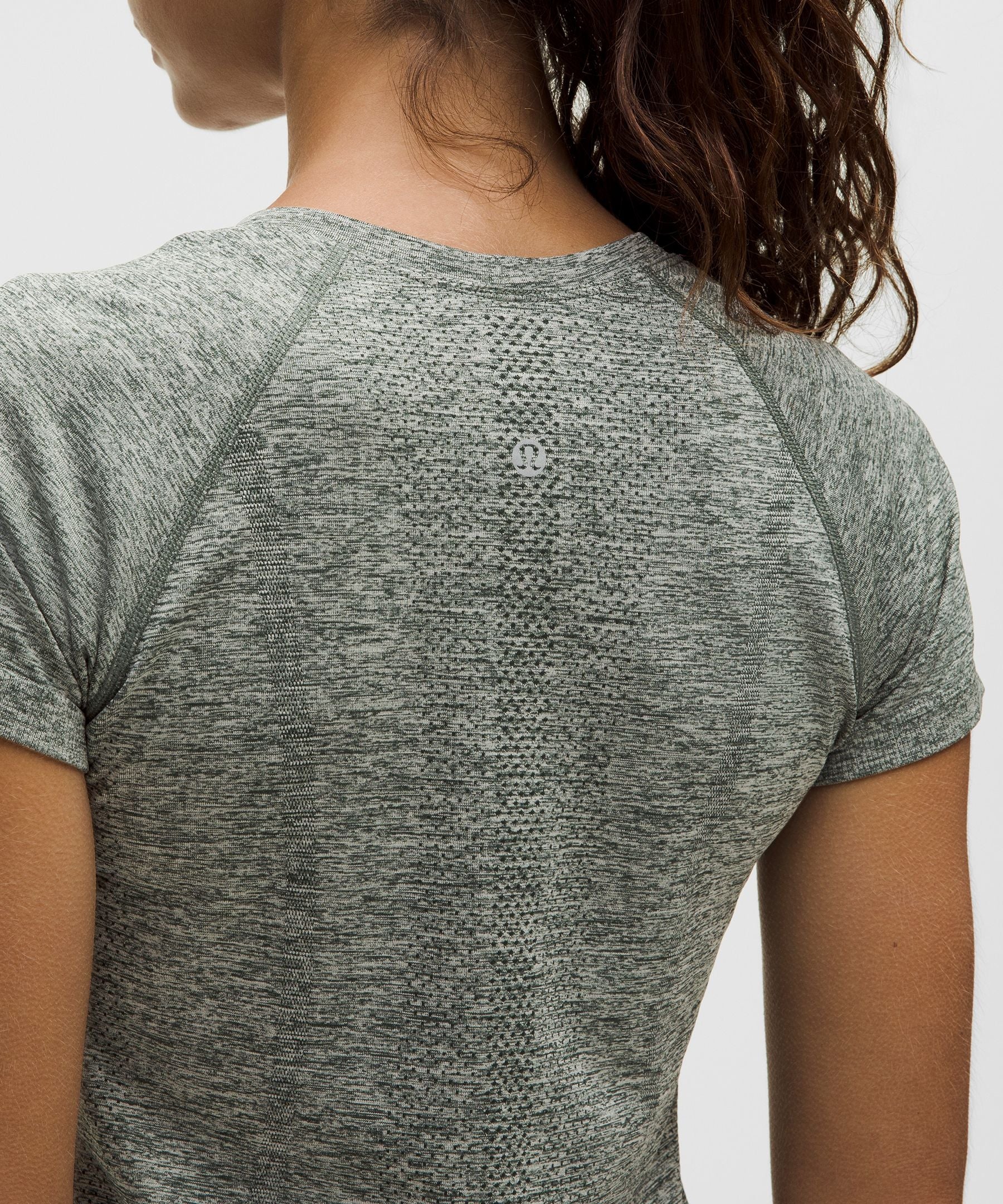 Lululemon Swiftly Tech Short-Sleeve Shirt 2.0 *Hip Length Rainforest Green/Light Ivory