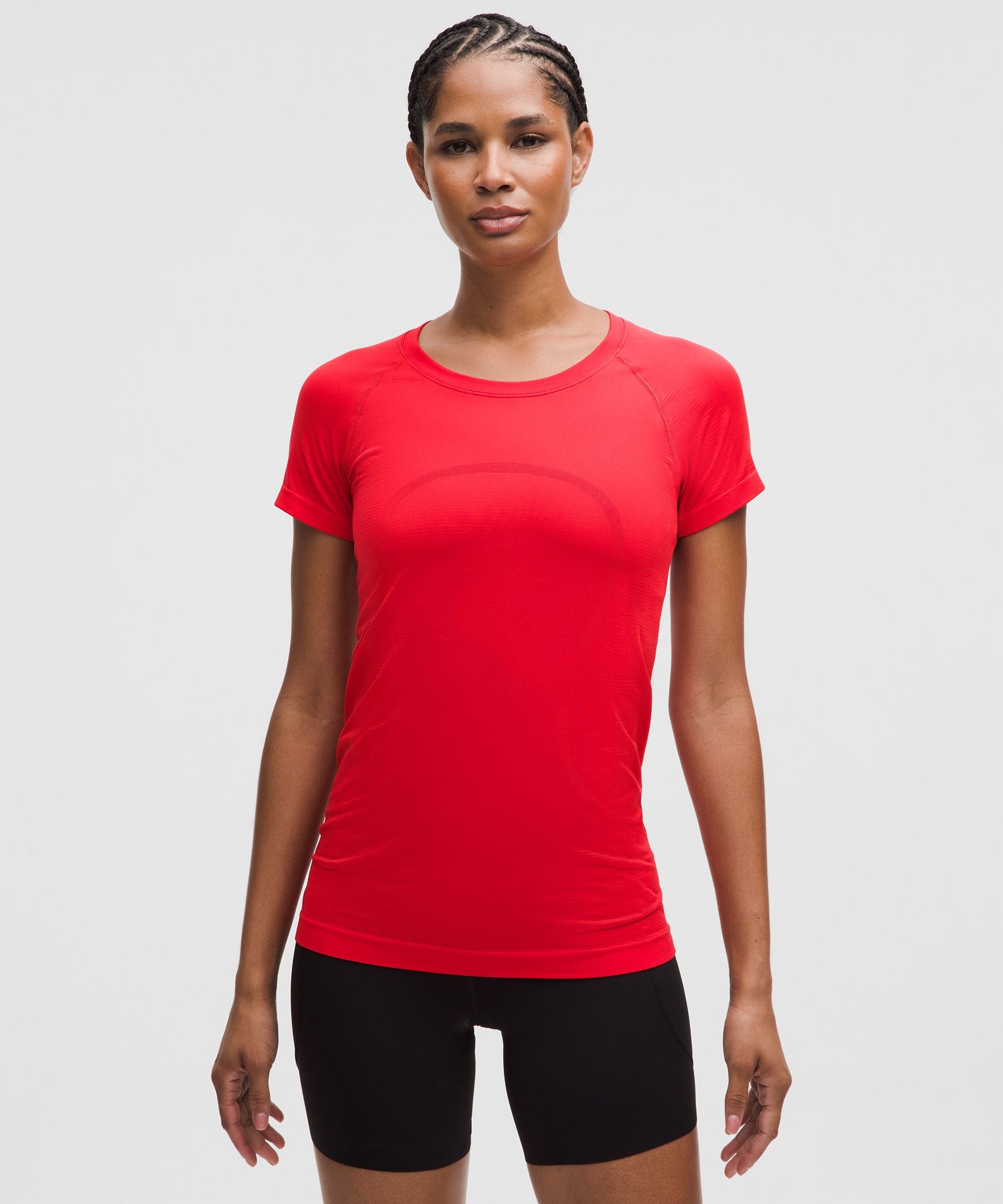 Lululemon Swiftly Tech Short-Sleeve Shirt 2.0 *Hip Length Lulu Red/Lulu Red