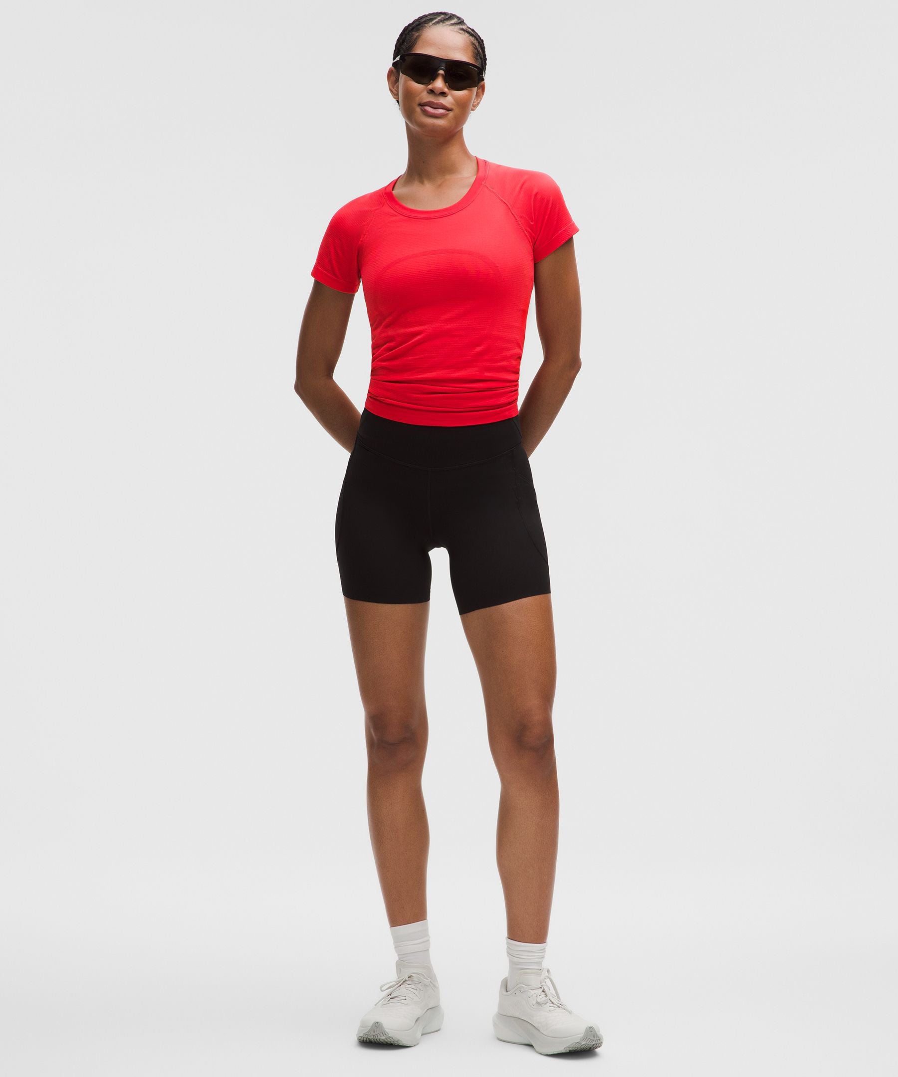 Lululemon Swiftly Tech Short-Sleeve Shirt 2.0 *Hip Length Lulu Red/Lulu Red