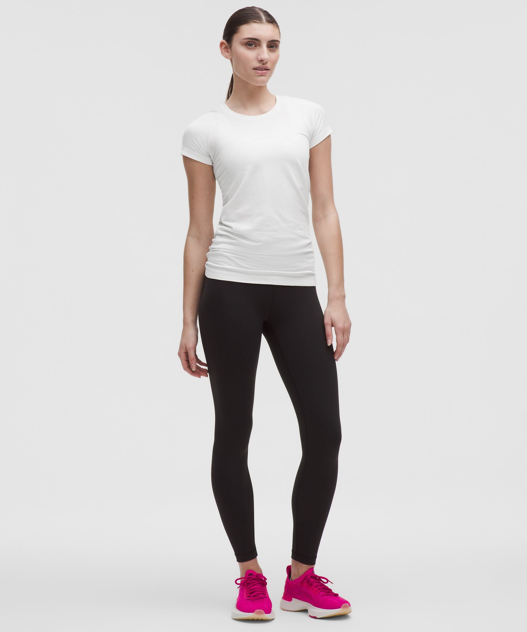Lululemon Swiftly Tech Short-Sleeve Shirt 2.0 *Hip Length White/White