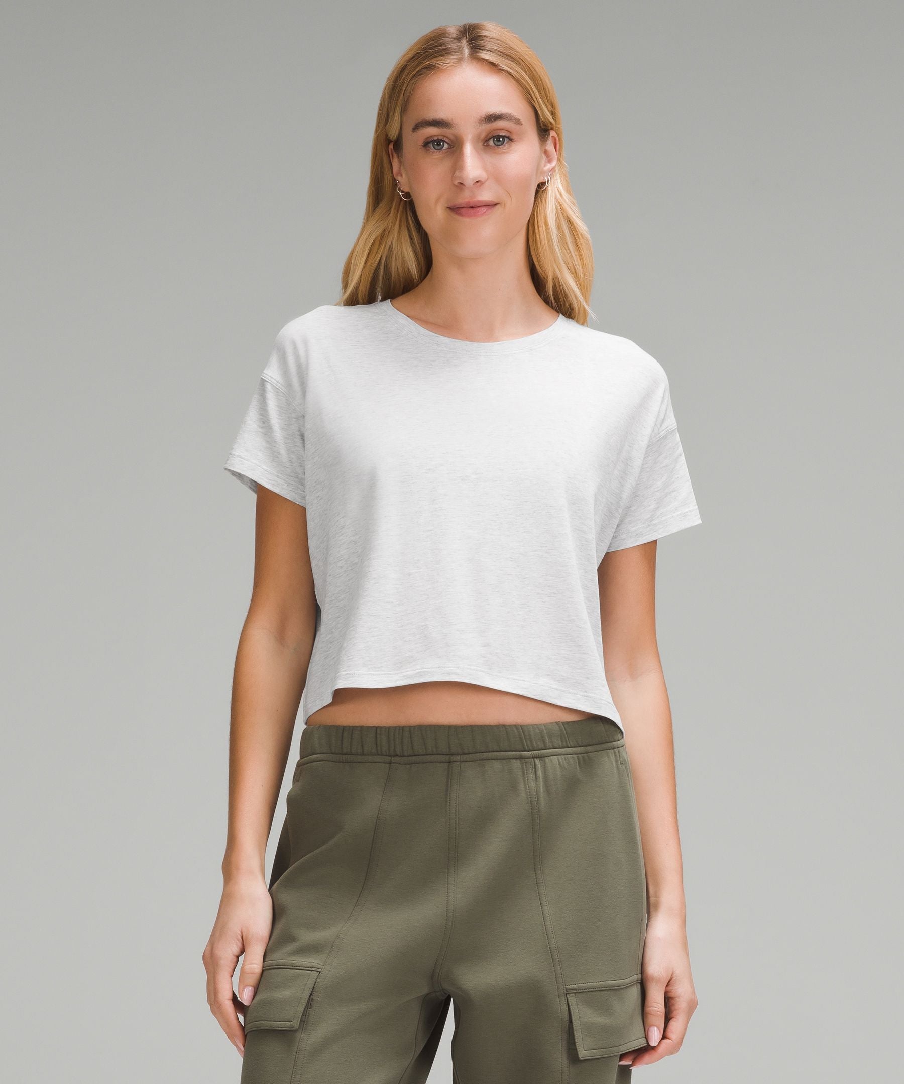 Lululemon Cates T-Shirt Heathered Core Ultra Light Grey
