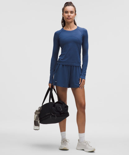 Lululemon Swiftly Tech Long-Sleeve Shirt 2.0 *Waist Length Blue Twill/Blue Twill