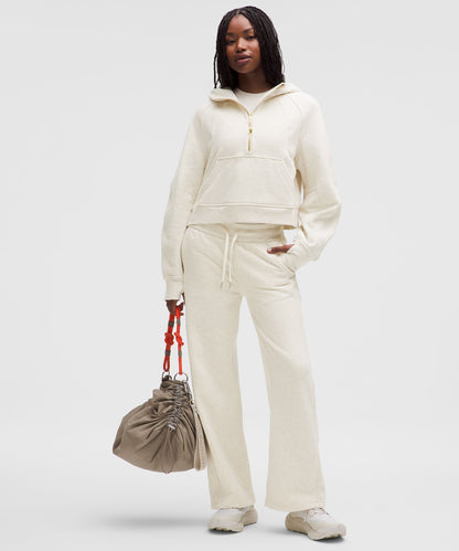Lululemon Scuba Oversized Half-Zip Hoodie Heathered Bone/Gold