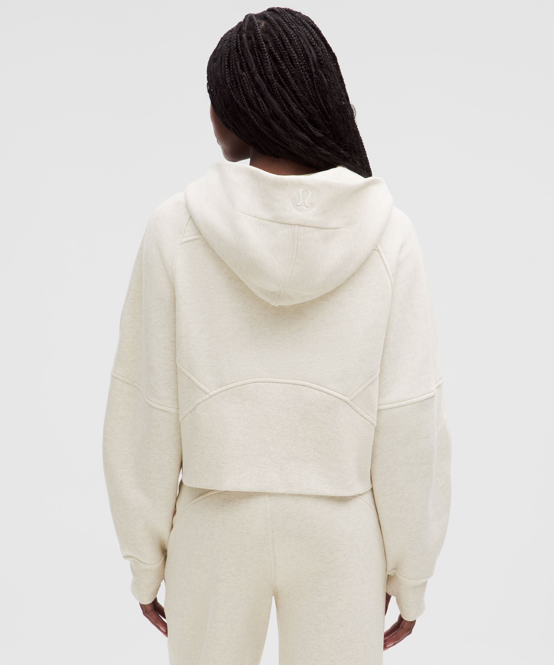 Lululemon Scuba Oversized Half-Zip Hoodie Heathered Bone/Gold