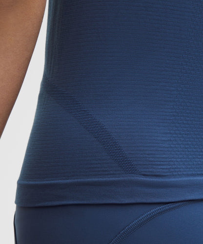 Lululemon Swiftly Tech Short-Sleeve Shirt 2.0 *Waist Length Blue Twill/Blue Twill
