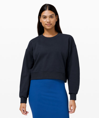 Lululemon Women's Perfectly Oversized Cropped Crew *French Terry