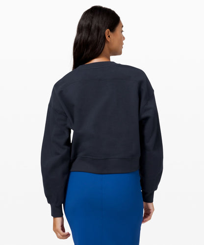 Lululemon Women's Perfectly Oversized Cropped Crew *French Terry