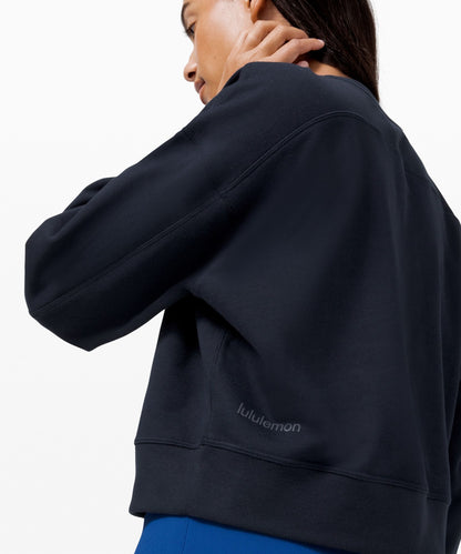 Lululemon Women's Perfectly Oversized Cropped Crew *French Terry