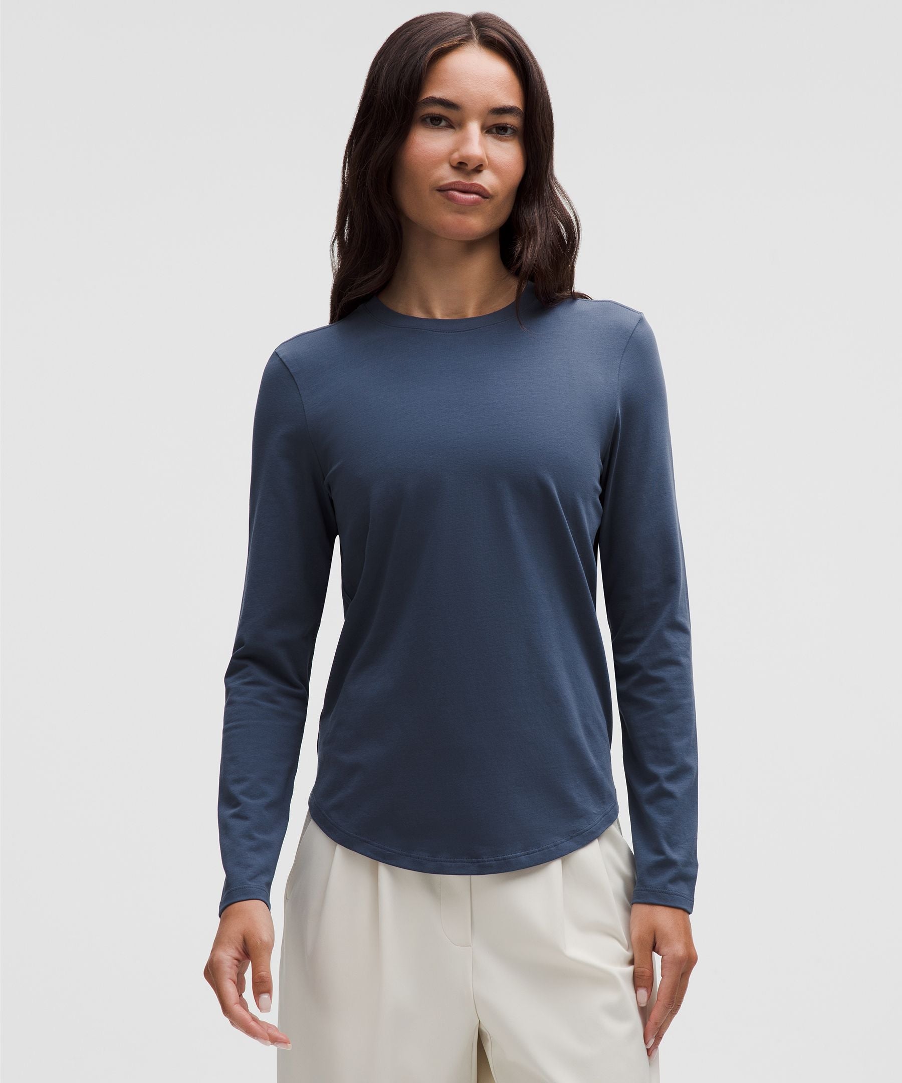 Lululemon Love Long-Sleeve Shirt Blue Twill