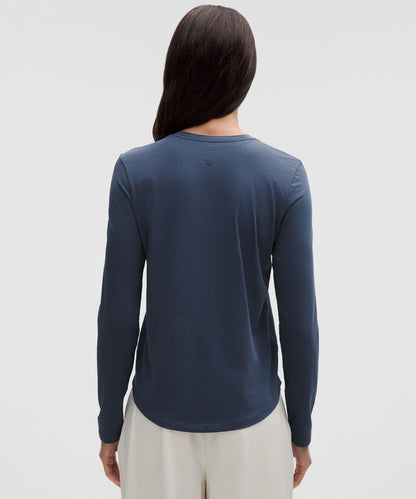 Lululemon Love Long-Sleeve Shirt Blue Twill