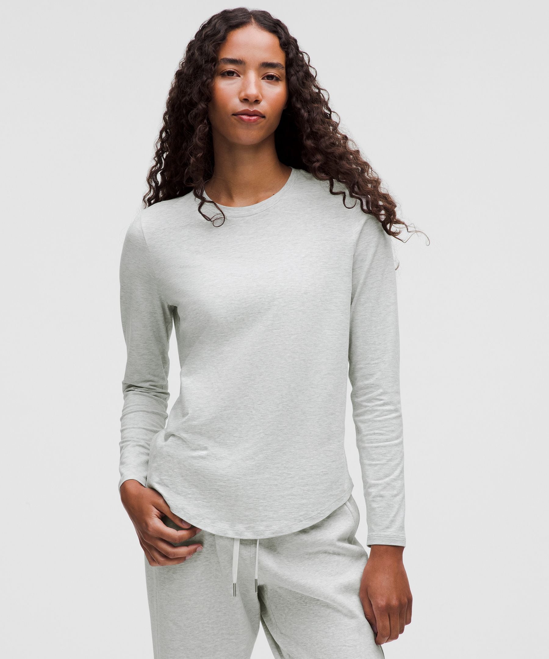 Lululemon Love Long-Sleeve Shirt Heathered Core Ultra Light Grey