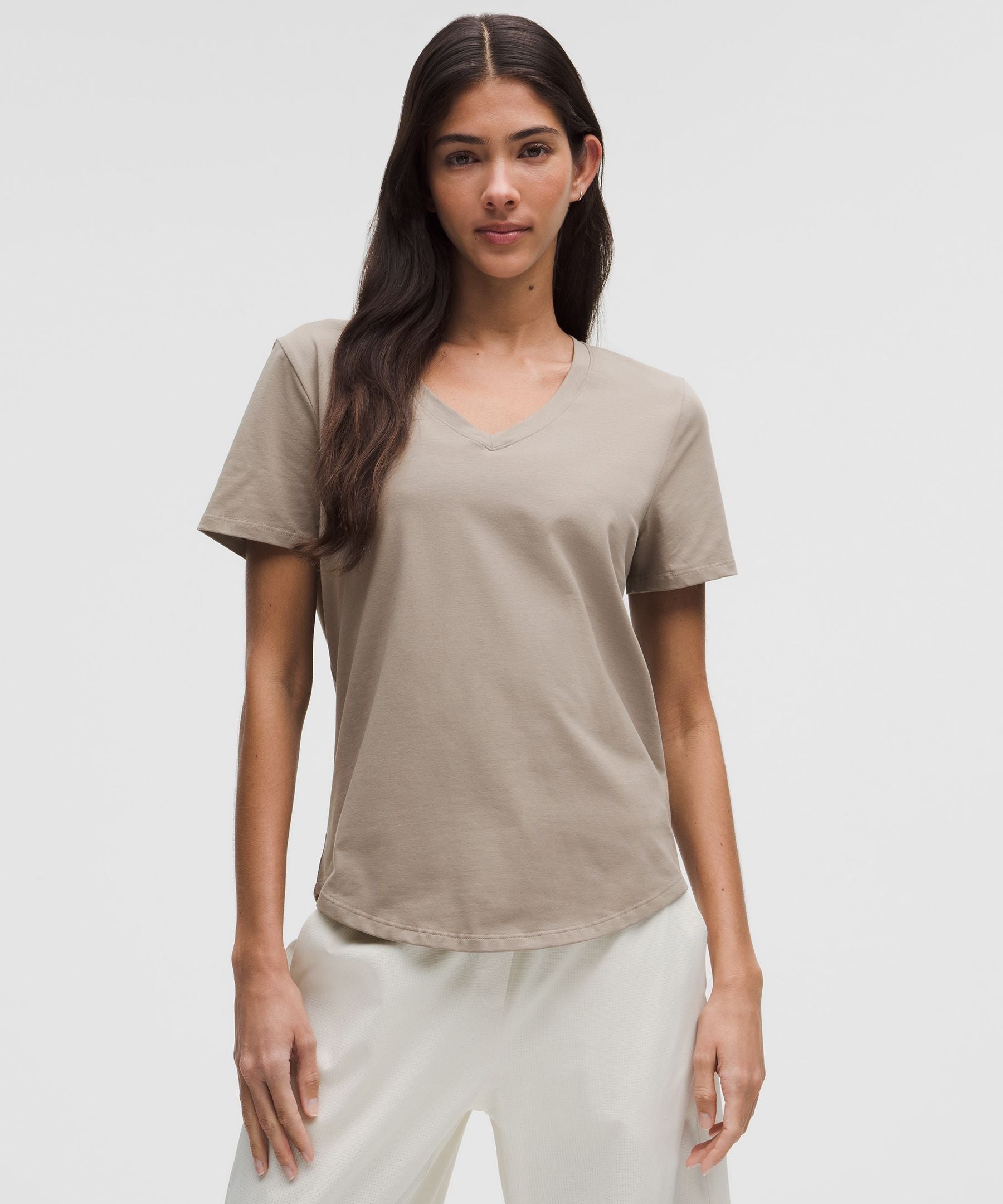 Lululemon Love V-Neck T-Shirt Warm Ash Grey