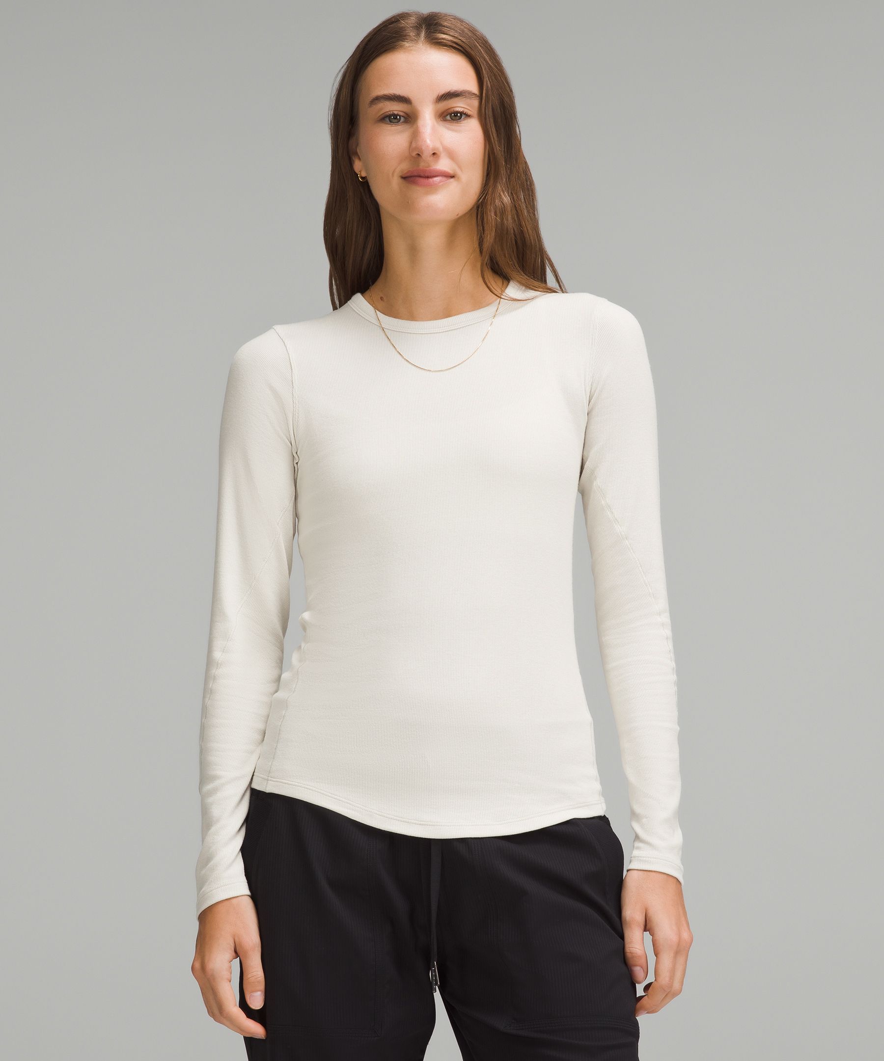 Lululemon Hold Tight Long-Sleeve Shirt Bone