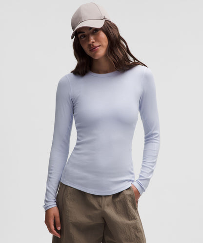 Lululemon Hold Tight Long-Sleeve Shirt Serene Blue