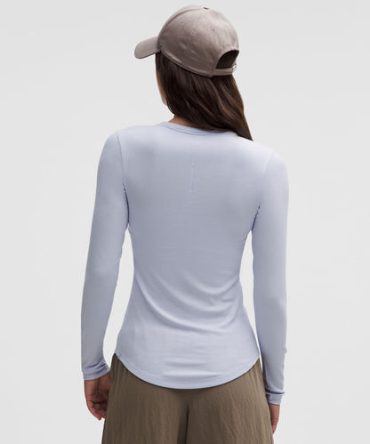Lululemon Hold Tight Long-Sleeve Shirt Serene Blue