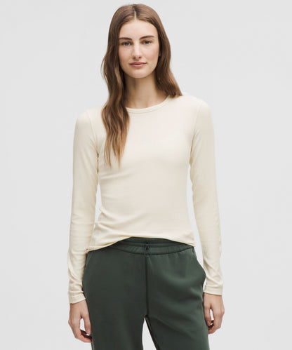 Lululemon Hold Tight Long-Sleeve Shirt Light Ivory