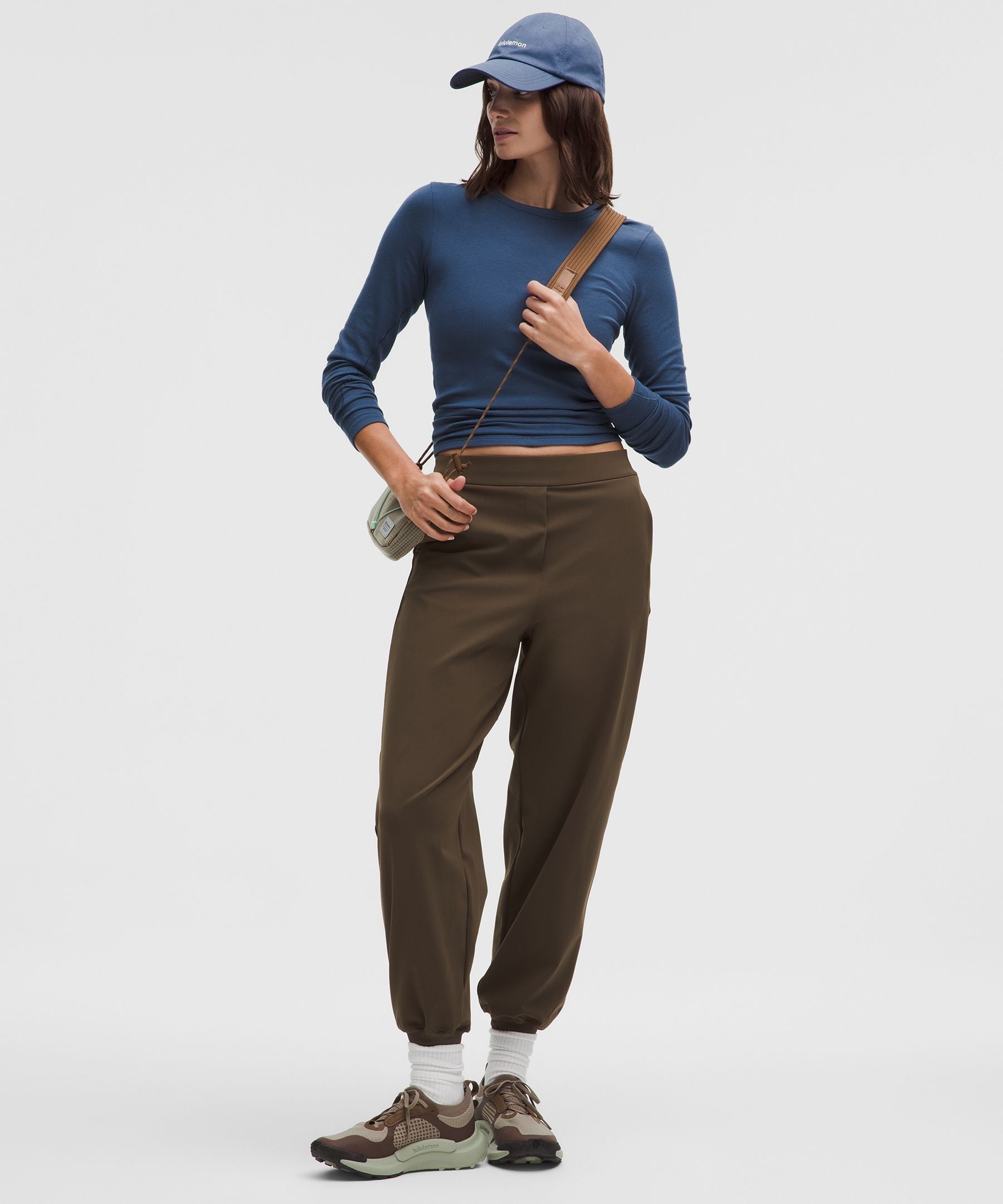 Lululemon Hold Tight Long-Sleeve Shirt Blue Twill