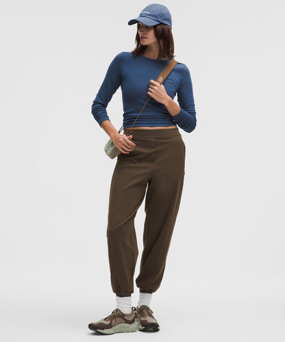 Lululemon Hold Tight Long-Sleeve Shirt Blue Twill