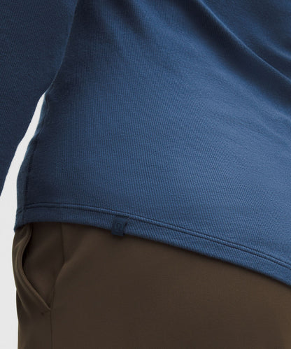 Lululemon Hold Tight Long-Sleeve Shirt Blue Twill