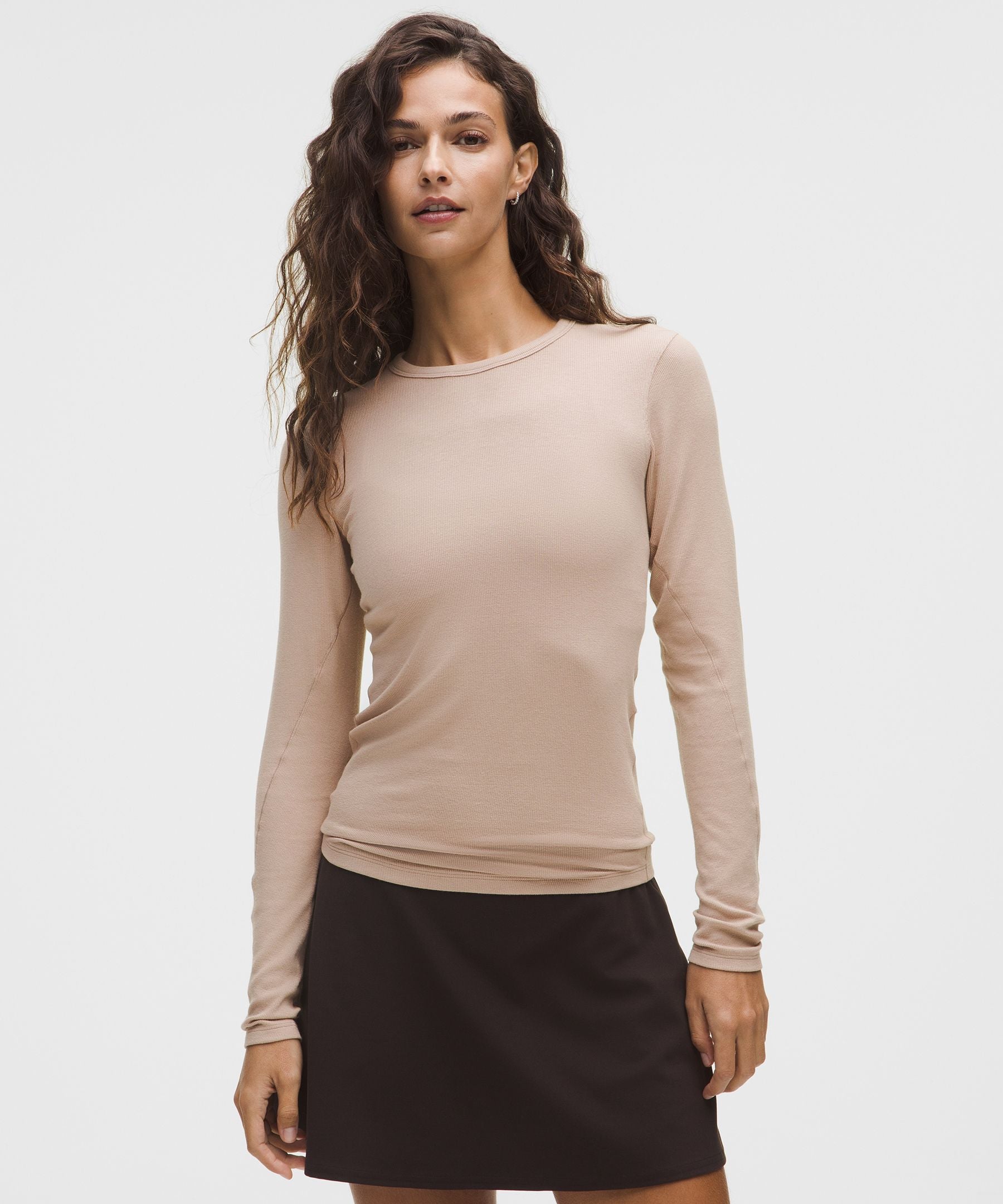 Lululemon Hold Tight Long-Sleeve Shirt Nutmeg