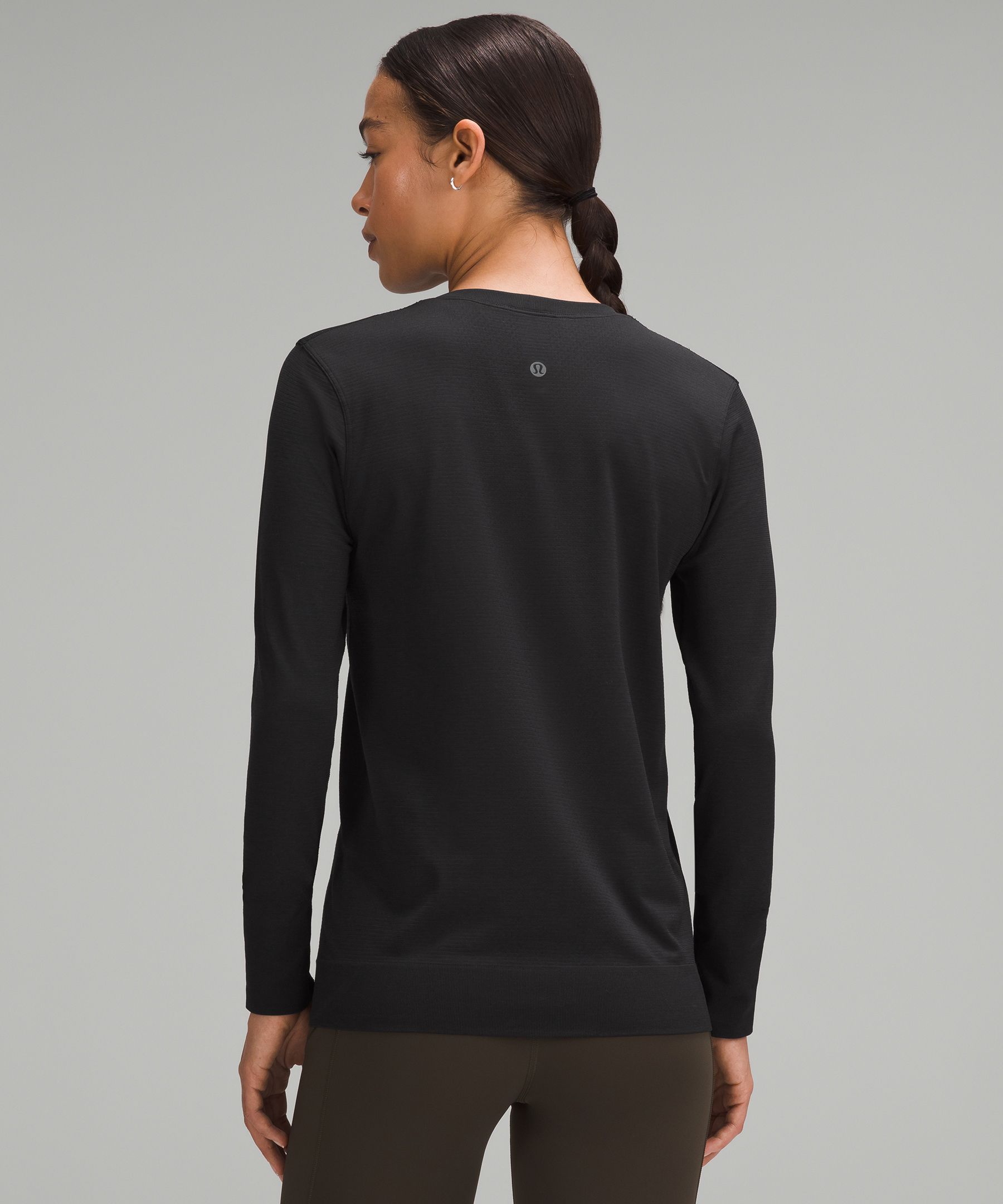 Lululemon Swiftly Relaxed Long-Sleeve Shirt *Hip Length Black/Black
