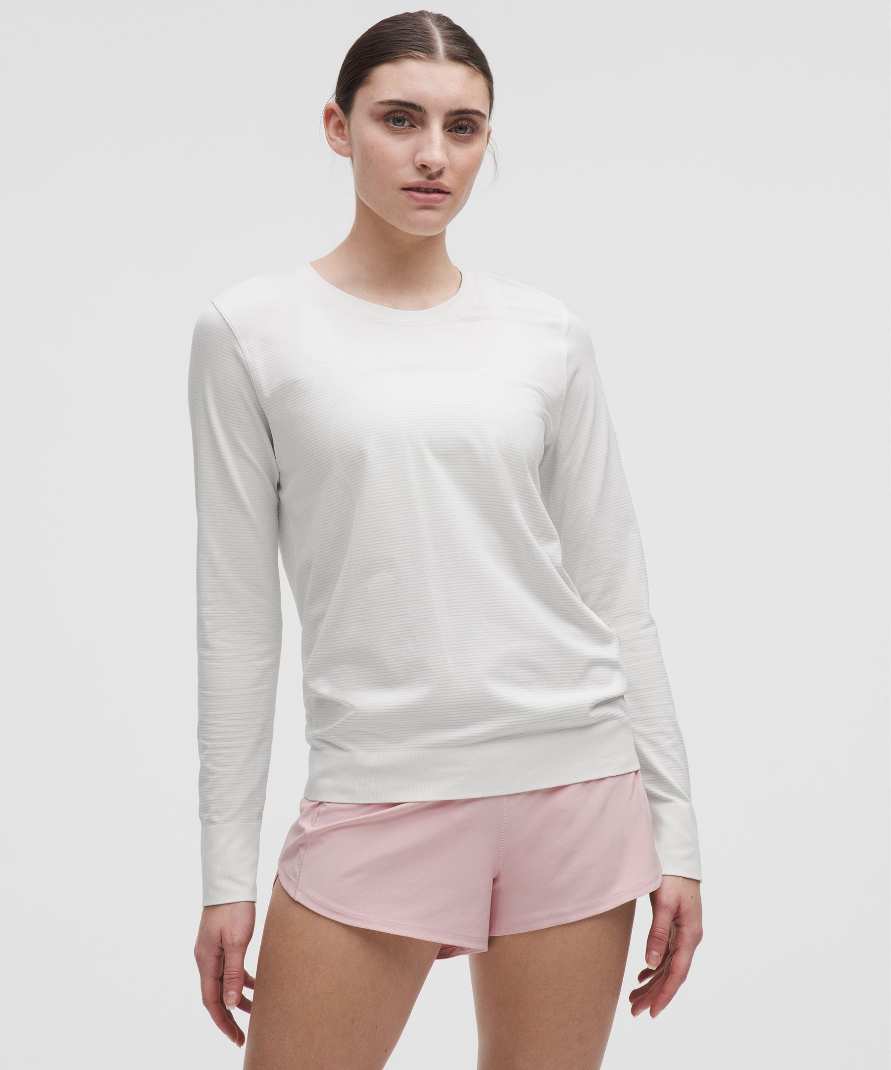 Lululemon Swiftly Relaxed Long-Sleeve Shirt *Hip Length White/White