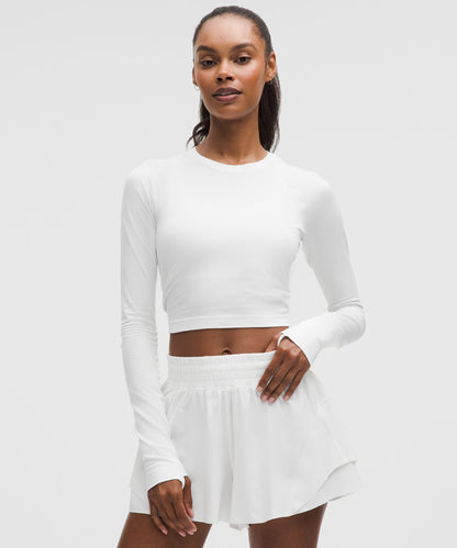 Lululemon Women's Swiftly Tech Cropped Long-Sleeve Shirt 2.0