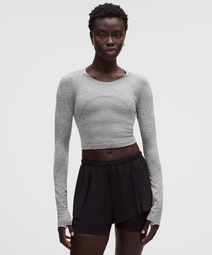 Lululemon Women's Swiftly Tech Cropped Long-Sleeve Shirt 2.0