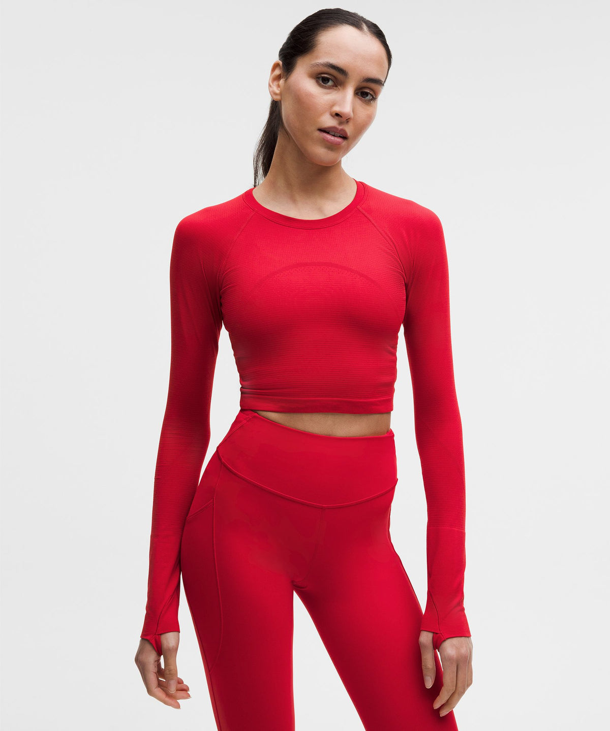 Lululemon Women's Swiftly Tech Cropped Long-Sleeve Shirt 2.0