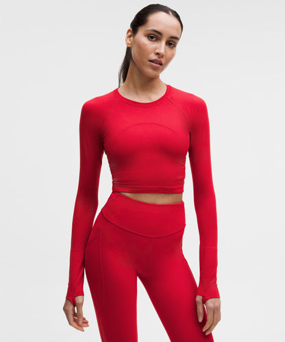 Lululemon Women's Swiftly Tech Cropped Long-Sleeve Shirt 2.0