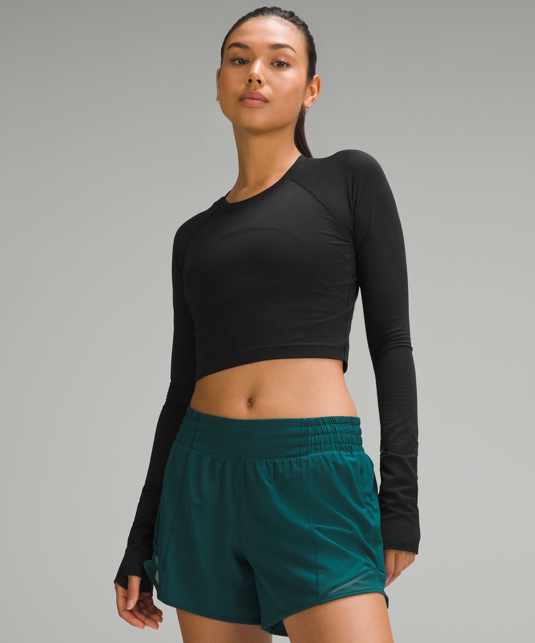 Lululemon Women's Swiftly Tech Cropped Long-Sleeve Shirt 2.0