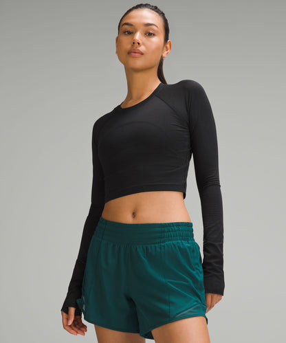 Lululemon Women's Swiftly Tech Cropped Long-Sleeve Shirt 2.0