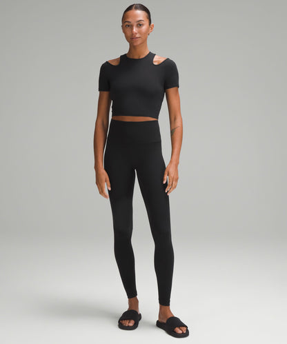 Lululemon Women's Shoulder Cut-Out Yoga T-Shirt