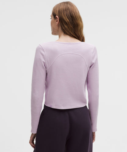 Lululemon Women's Cotton-Blend Henley Long-Sleeve Shirt