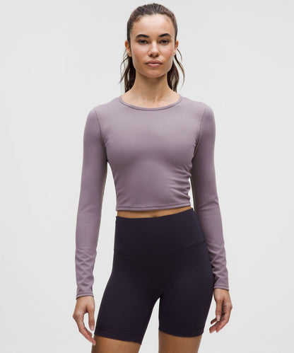 Lululemon Women's Wunder Train Cropped Long-Sleeve Shirt