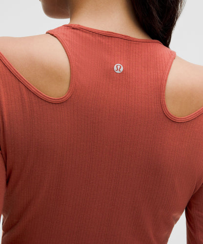Lululemon Women's Shoulder Cut-Out Yoga Long-Sleeve Shirt