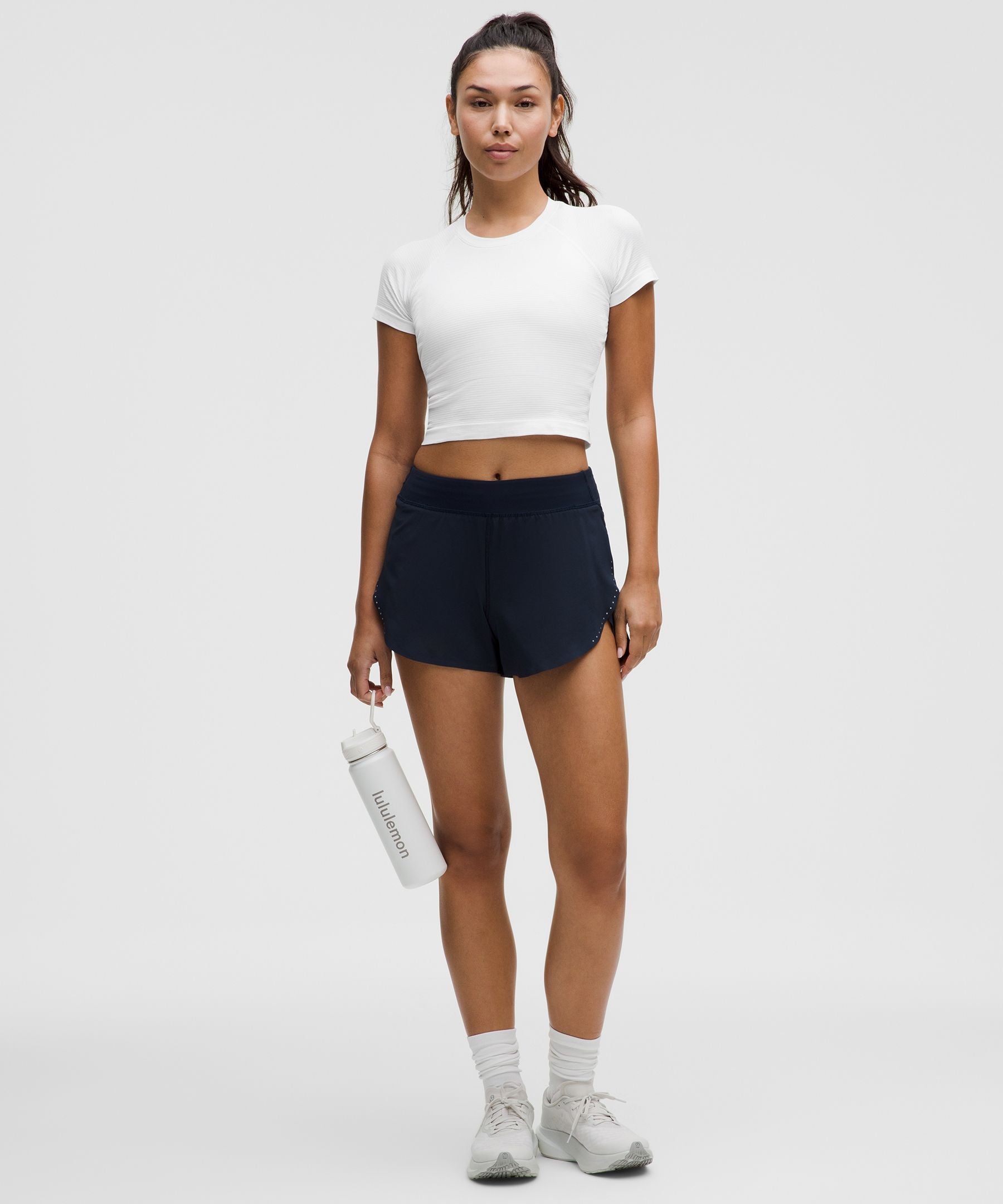Lululemon Women's Swiftly Tech Cropped Short-Sleeve Shirt 2.0