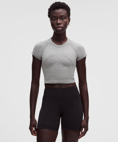 Lululemon Women's Swiftly Tech Cropped Short-Sleeve Shirt 2.0