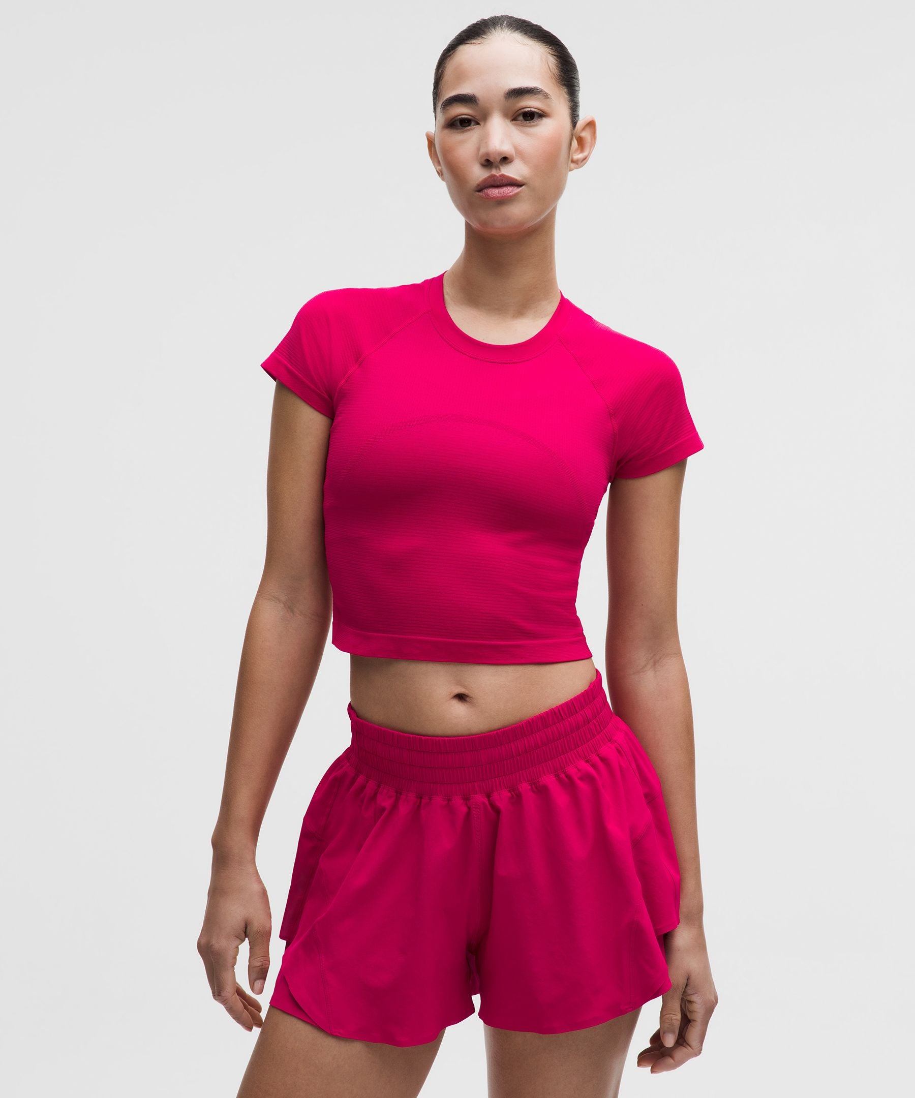 Lululemon Women's Swiftly Tech Cropped Short-Sleeve Shirt 2.0