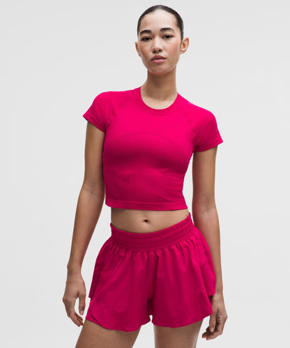 Lululemon Women's Swiftly Tech Cropped Short-Sleeve Shirt 2.0
