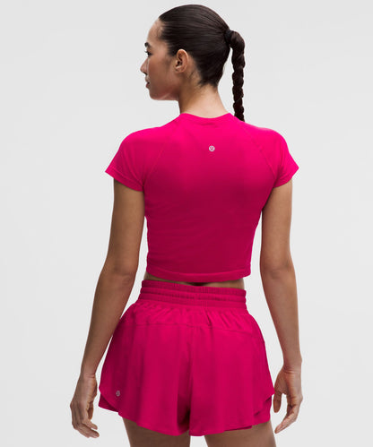 Lululemon Women's Swiftly Tech Cropped Short-Sleeve Shirt 2.0
