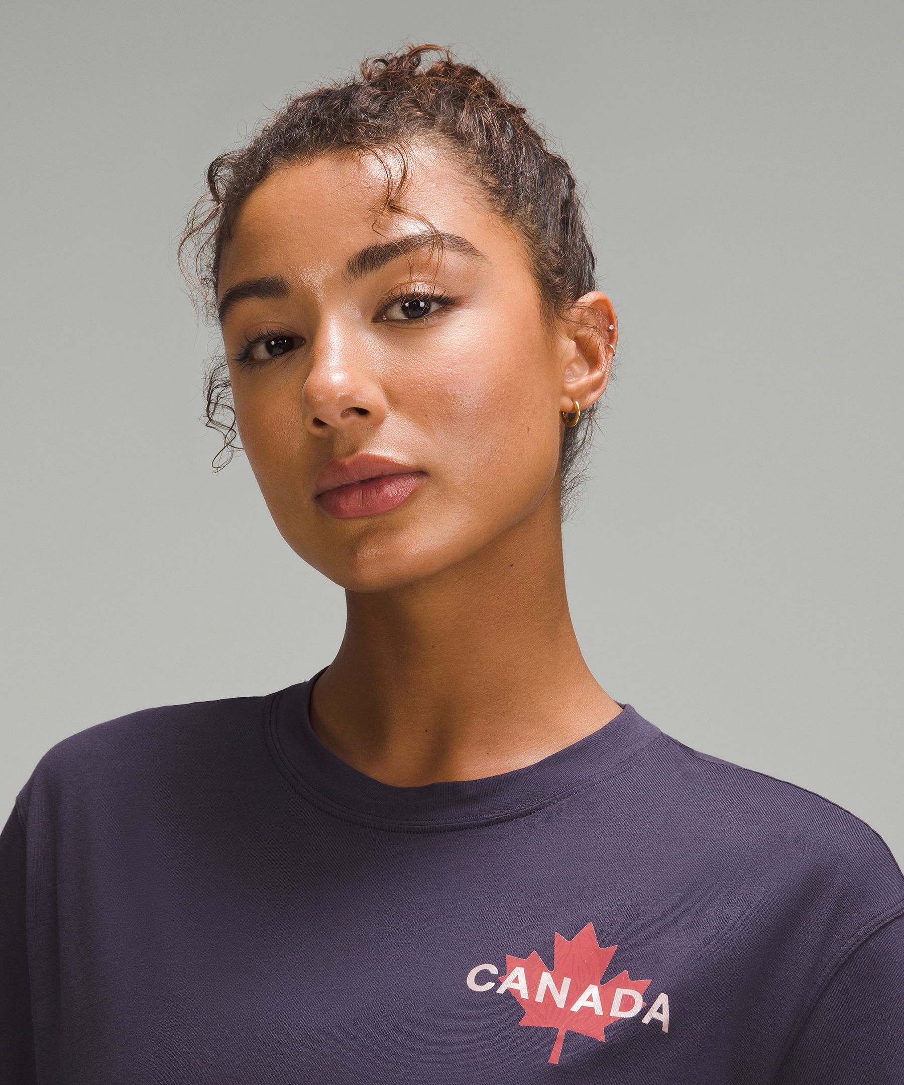 Lululemon Women's Team Canada Women's Cotton Jersey Graphic T-Shirt *CPC Logo