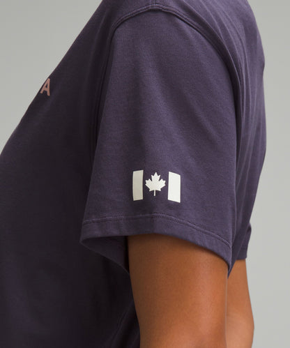 Lululemon Women's Team Canada Women's Cotton Jersey Graphic T-Shirt *CPC Logo