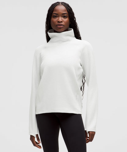 Lululemon Women's Waffle-Knit Funnel-Neck Long-Sleeve Shirt