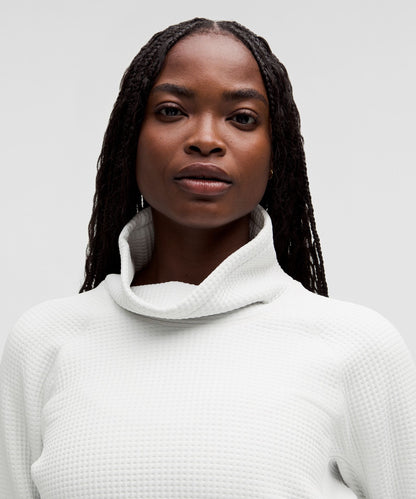 Lululemon Women's Waffle-Knit Funnel-Neck Long-Sleeve Shirt