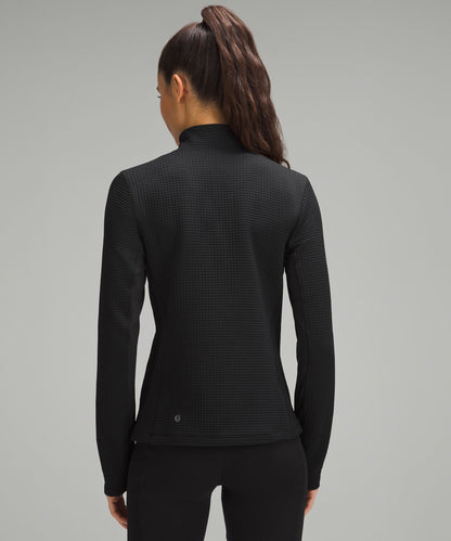 Lululemon Women's Waffle-Knit Half-Zip Long-Sleeve Shirt