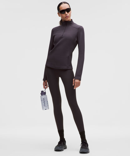 Lululemon Women's Waffle-Knit Half-Zip Long-Sleeve Shirt