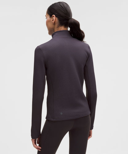 Lululemon Women's Waffle-Knit Half-Zip Long-Sleeve Shirt